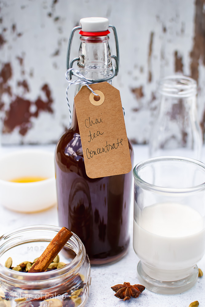 Delicious Homemade Honey Chai Tea Concentrate In A Bottle