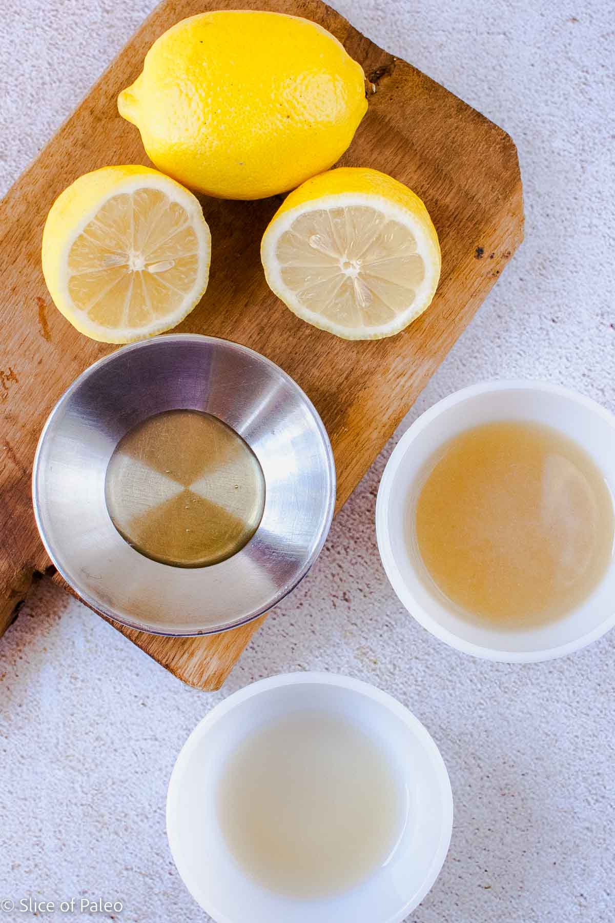 Refreshing Lemon Juice Apple Cider Vinegar and Honey Sparkling Beverage ingredients