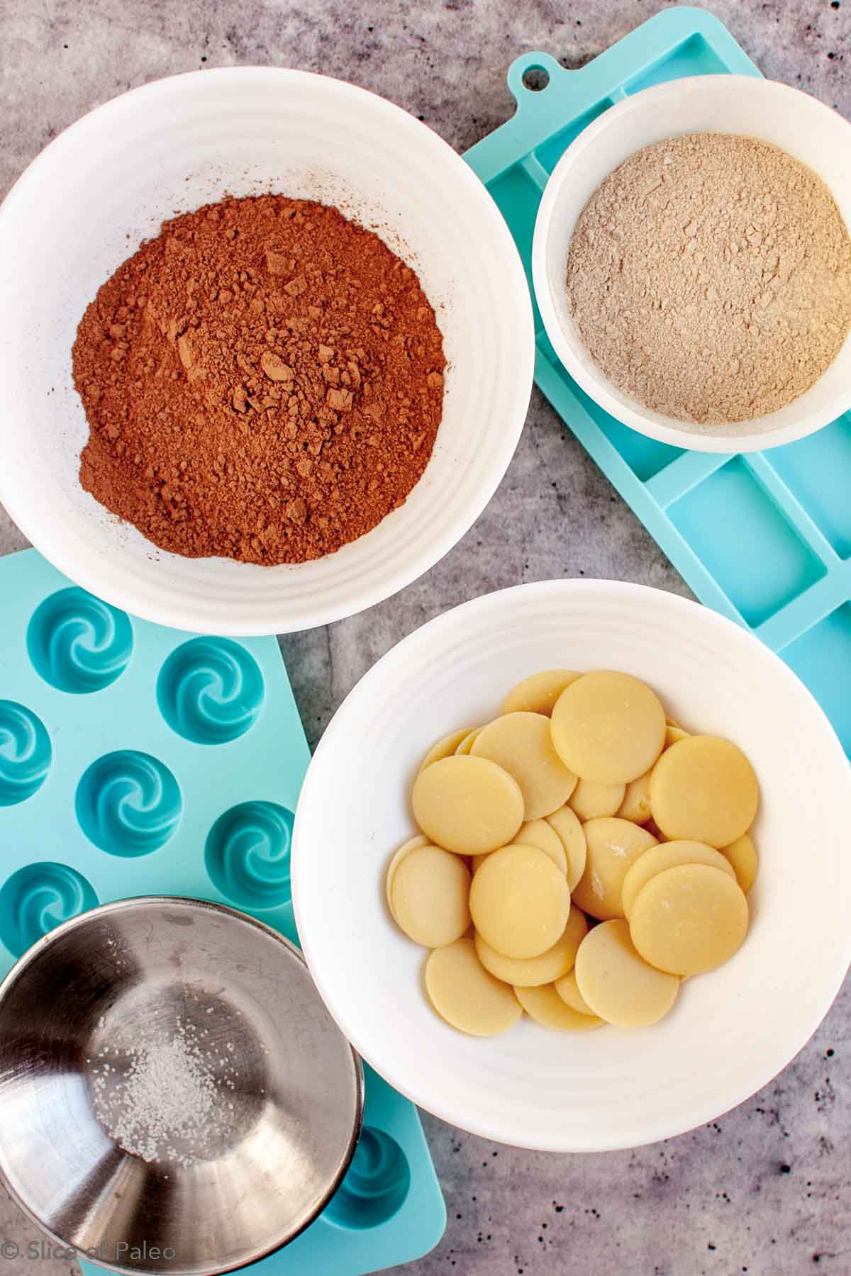 Homemade paleo chocolate ingredients