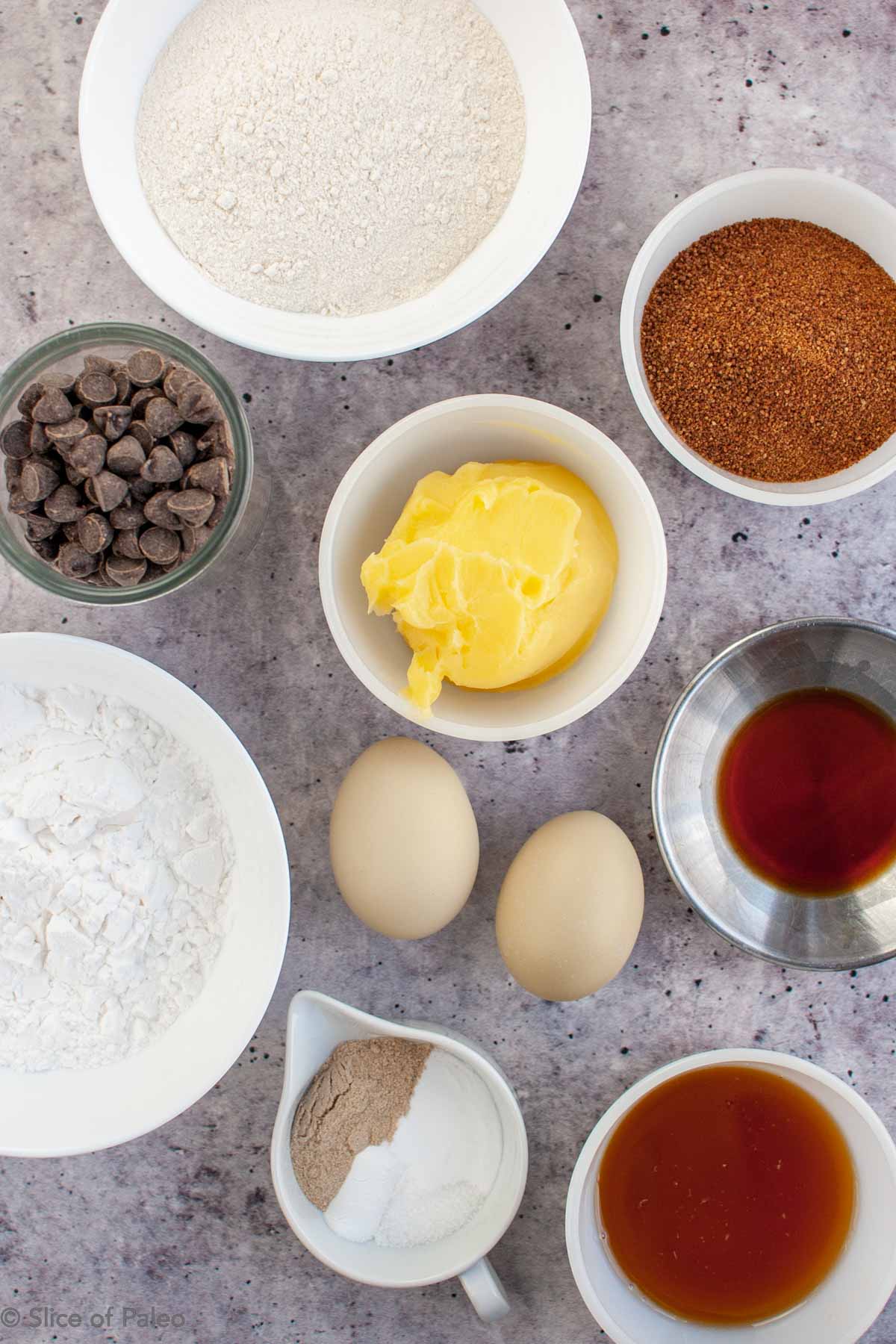 Paleo Chocolate Chip Cookies ingredients