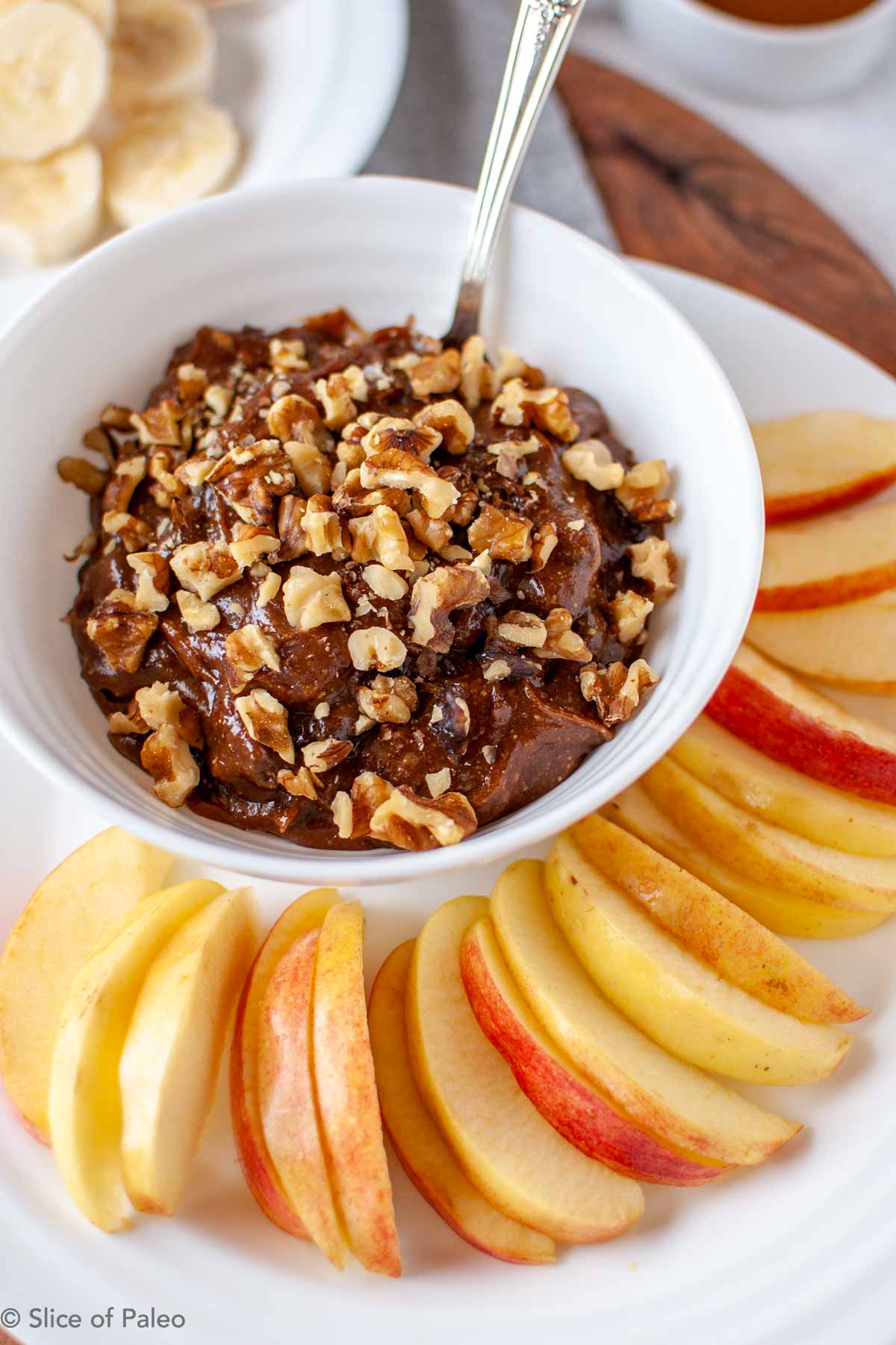 Paleo Fruit Dip served with apples