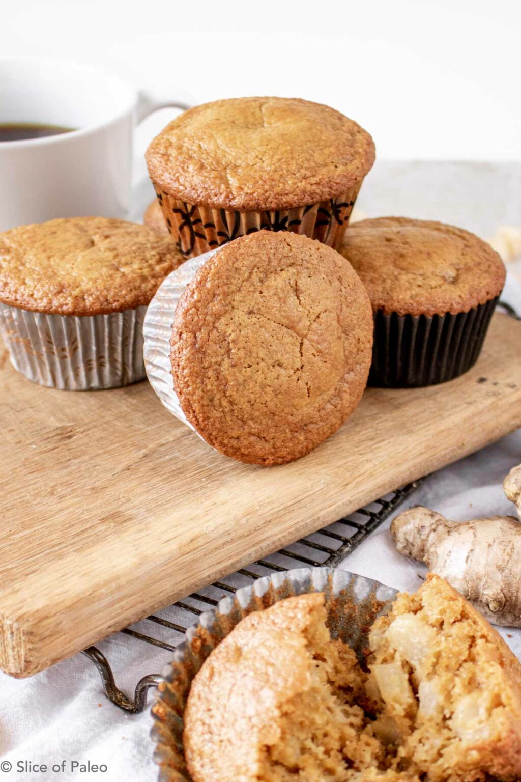 Paleo Ginger Pear Muffins