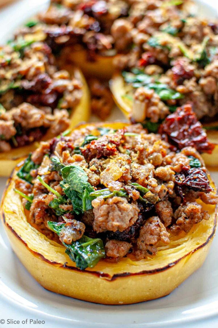 Stuffed Spaghetti Squash Rings